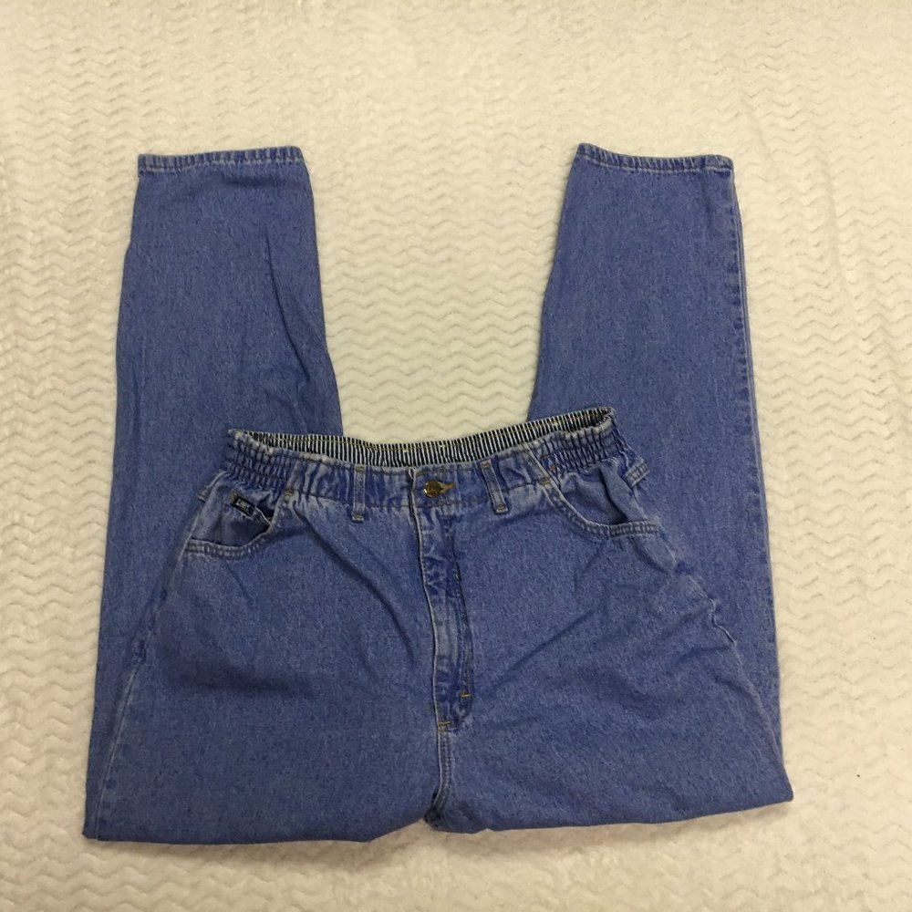 Vintage 80's Lee Blue Jeans - Size: 18 M